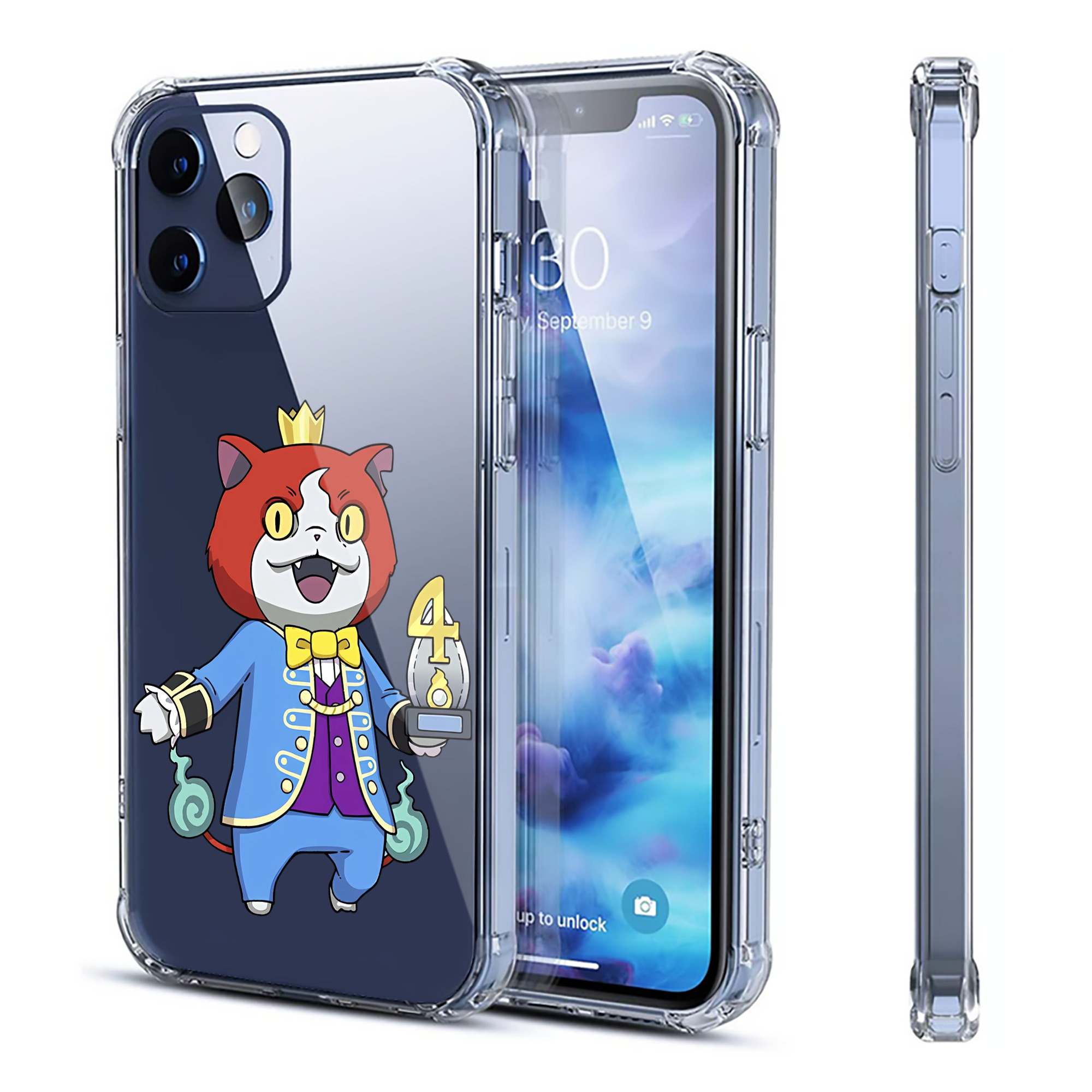 （画像用） 妖怪ウォッチ Yo-kai Watch 【iPhone 12シリーズ対応】透明スマホケース（クリアソフトケース）